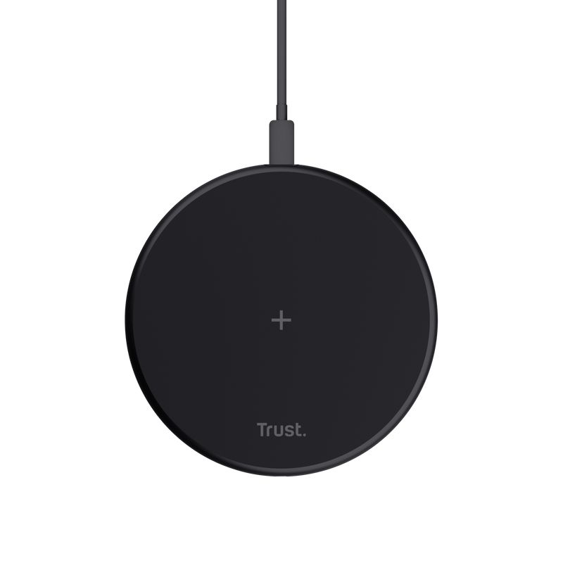 Trust Viro Compact and fast 15W wireless charger with USB-C connection Black