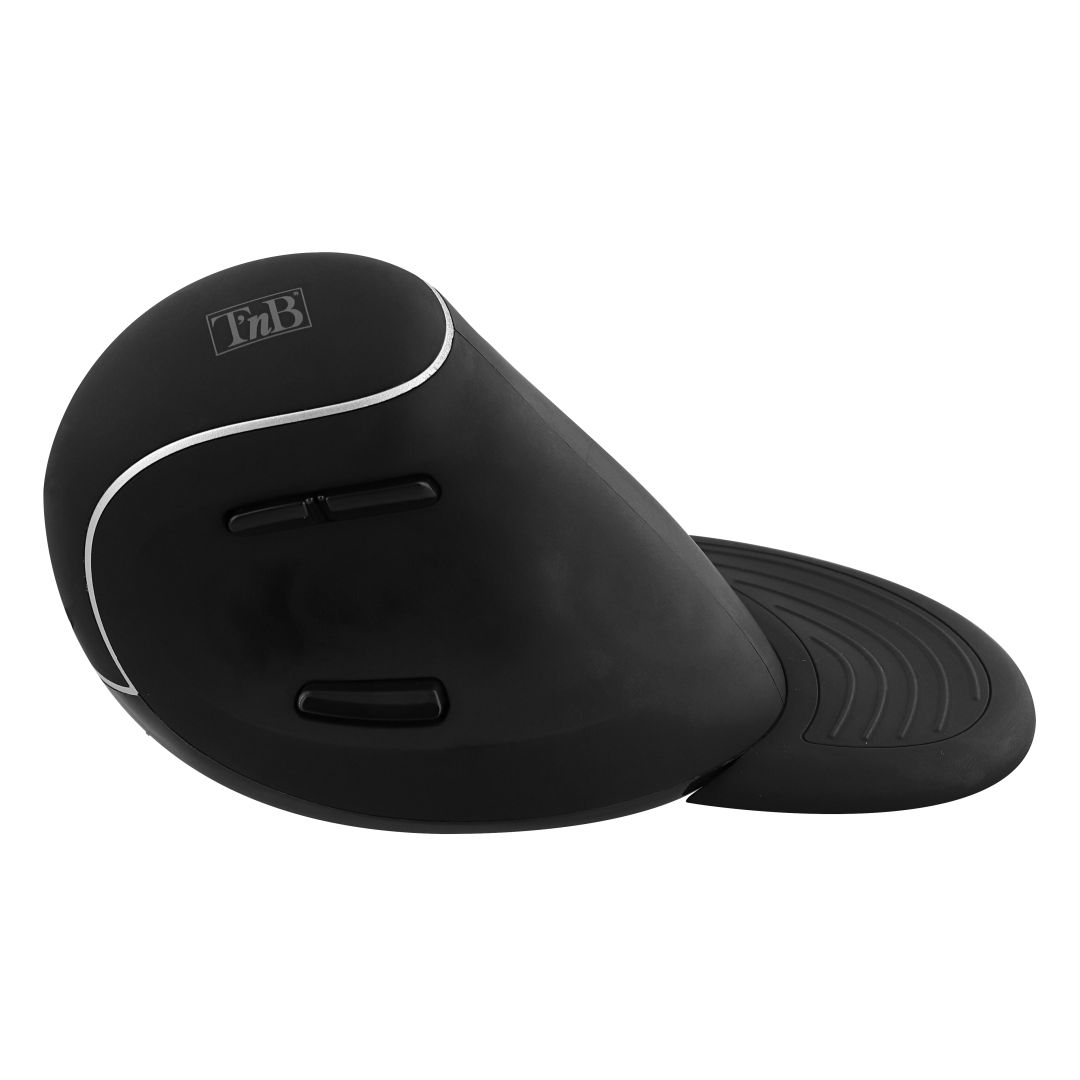 TnB Wireless vertical ergonomic rechargeable Mouse Black