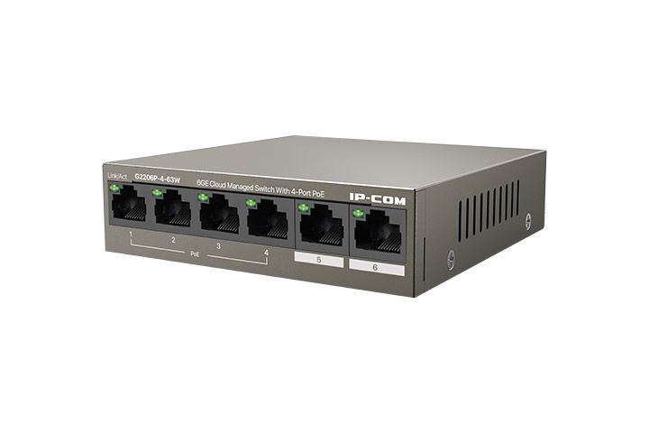 IP-COM G2206P-4-63W 6GE Cloud Managed Switch With 4-Port PoE