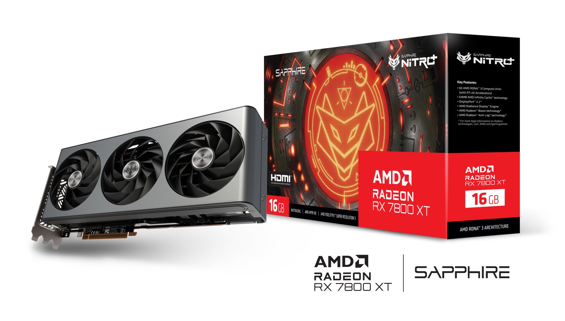 Sapphire Radeon RX 7800XT 16GB DDR6 OC Nitro+