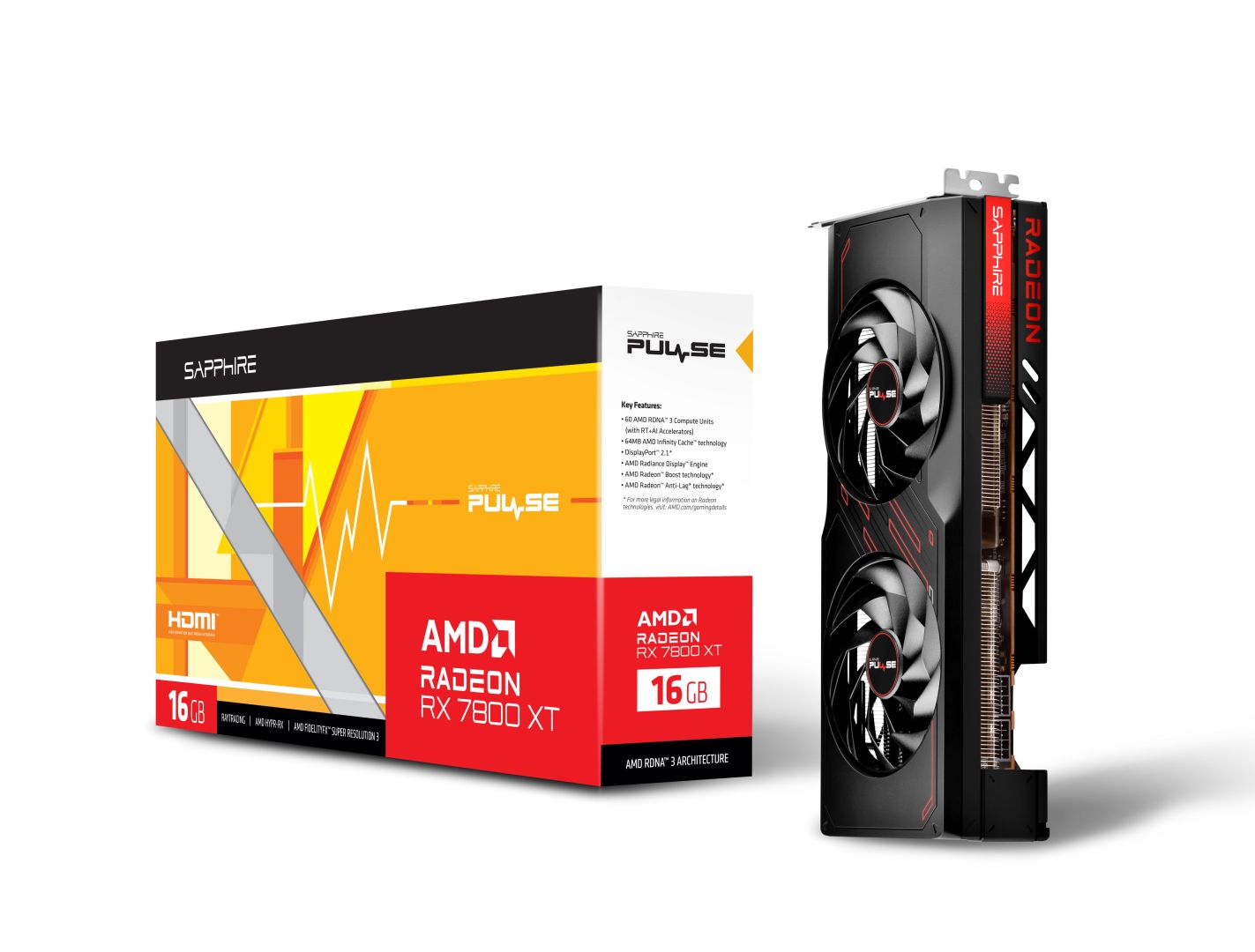 Sapphire Radeon RX 7800XT 16GB DDR6 Pulse