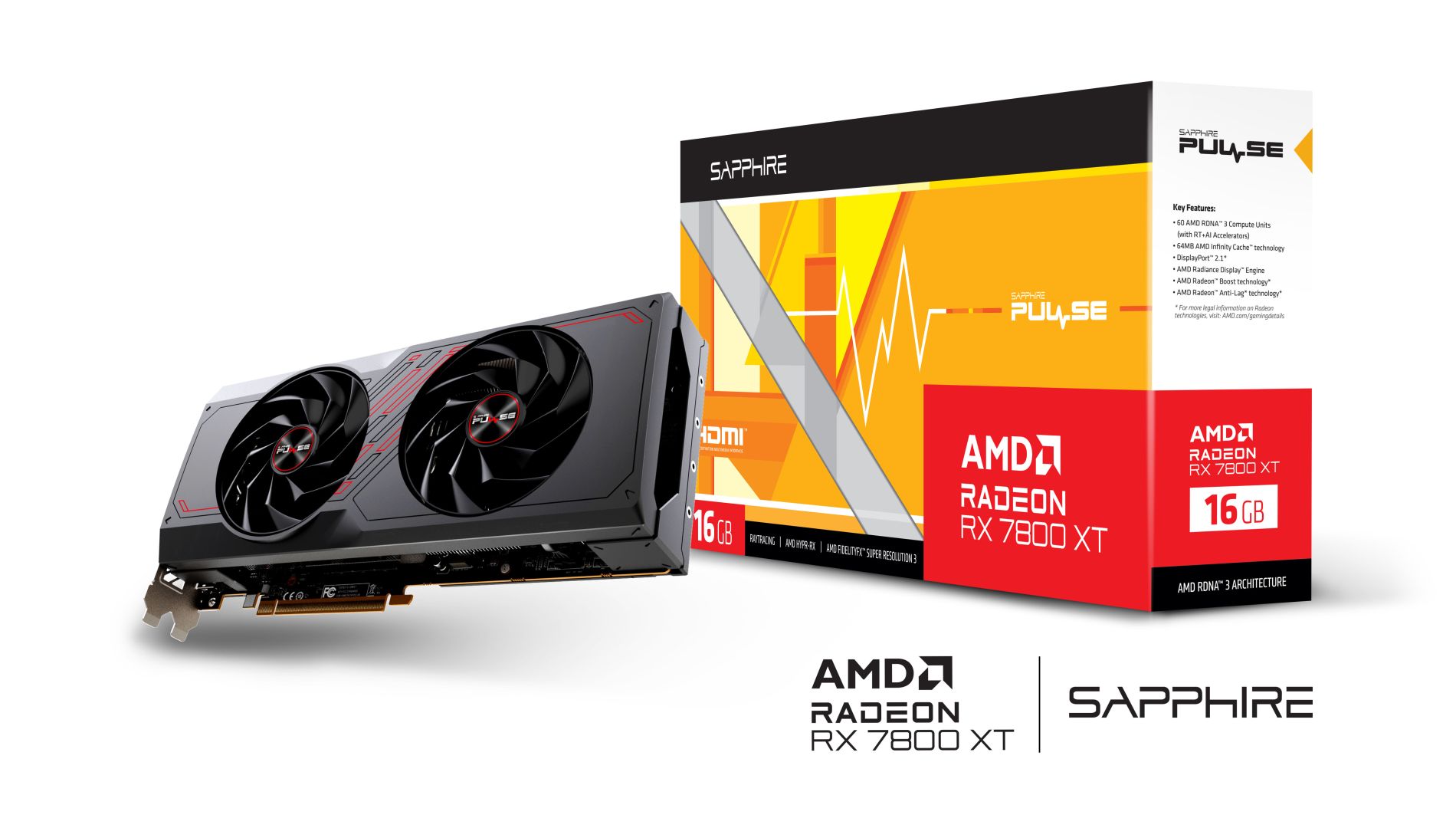 Sapphire Radeon RX 7800XT 16GB DDR6 Pulse