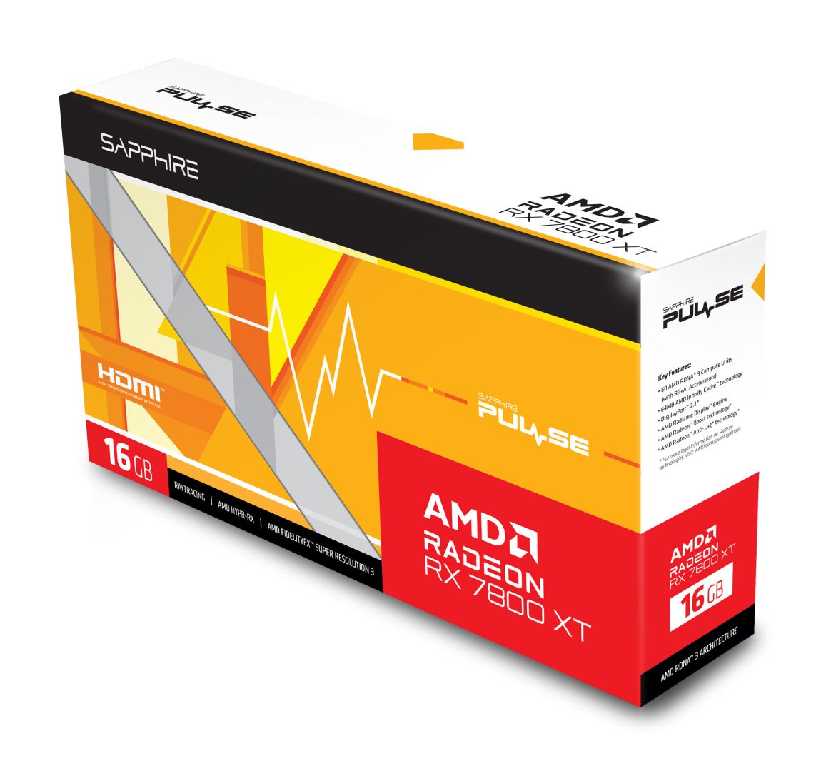 Sapphire Radeon RX 7800XT 16GB DDR6 Pulse