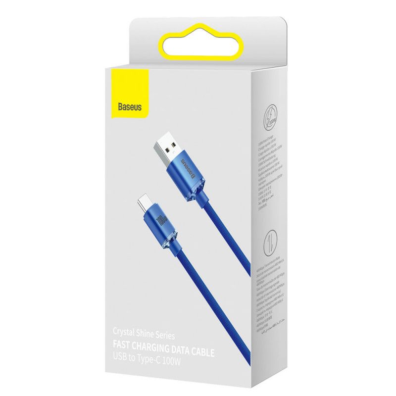 Baseus Crystal Shine USB-C Cable 1,2m Blue