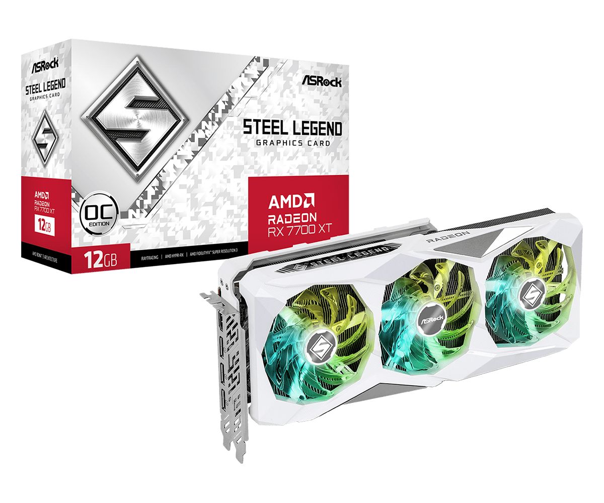 ASRock Radeon RX 7700 XT Steel Legend 12GB OC