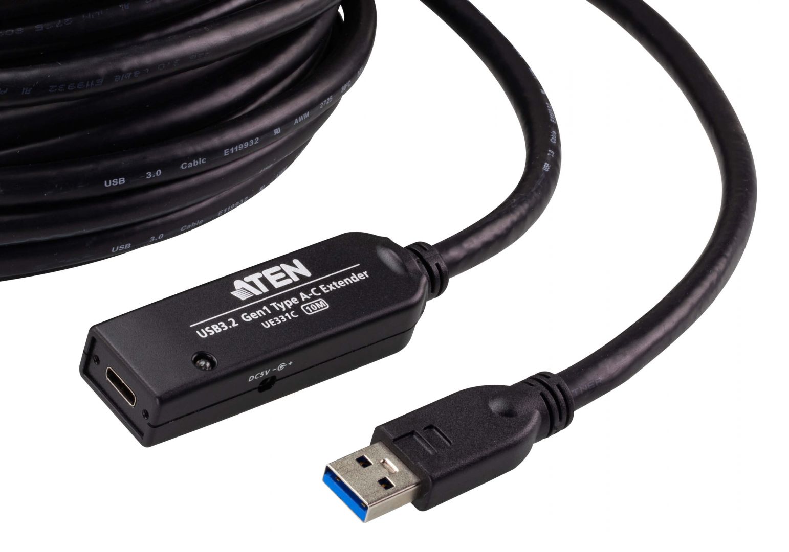 ATEN UE331C 10m USB 3.2 Gen1 Extender Cable Black