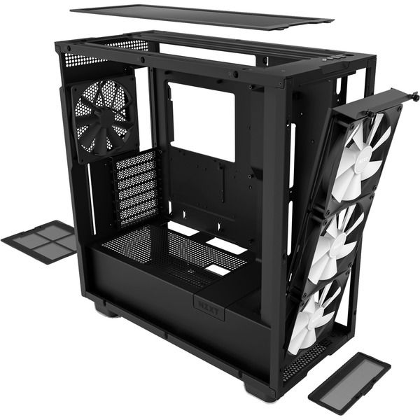 NZXT H7 Elite Tempered Glass RGB Matte Black