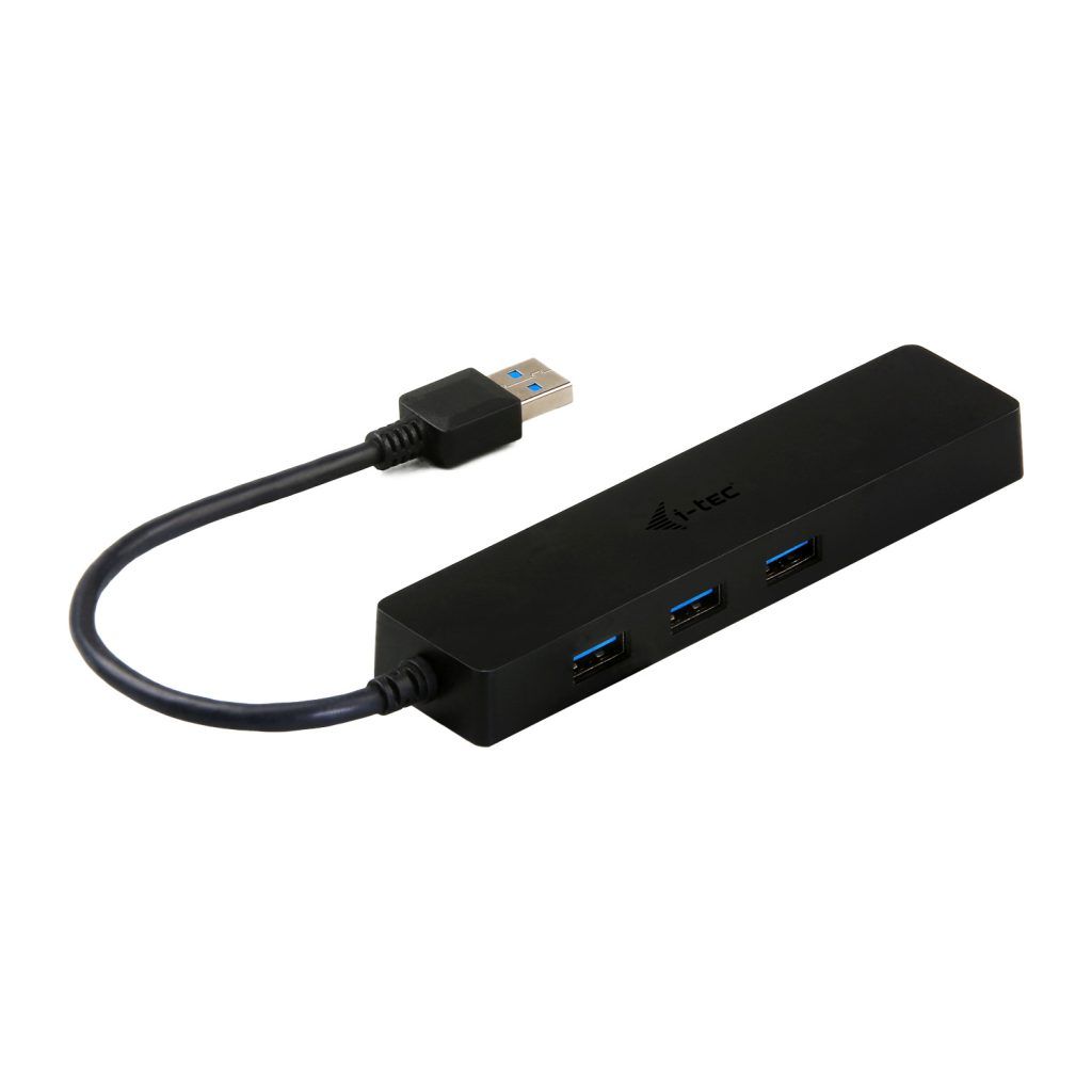 I-TEC USB 3.0 Slim HUB 3 Port+Gigabit Ethernet Adapter Black