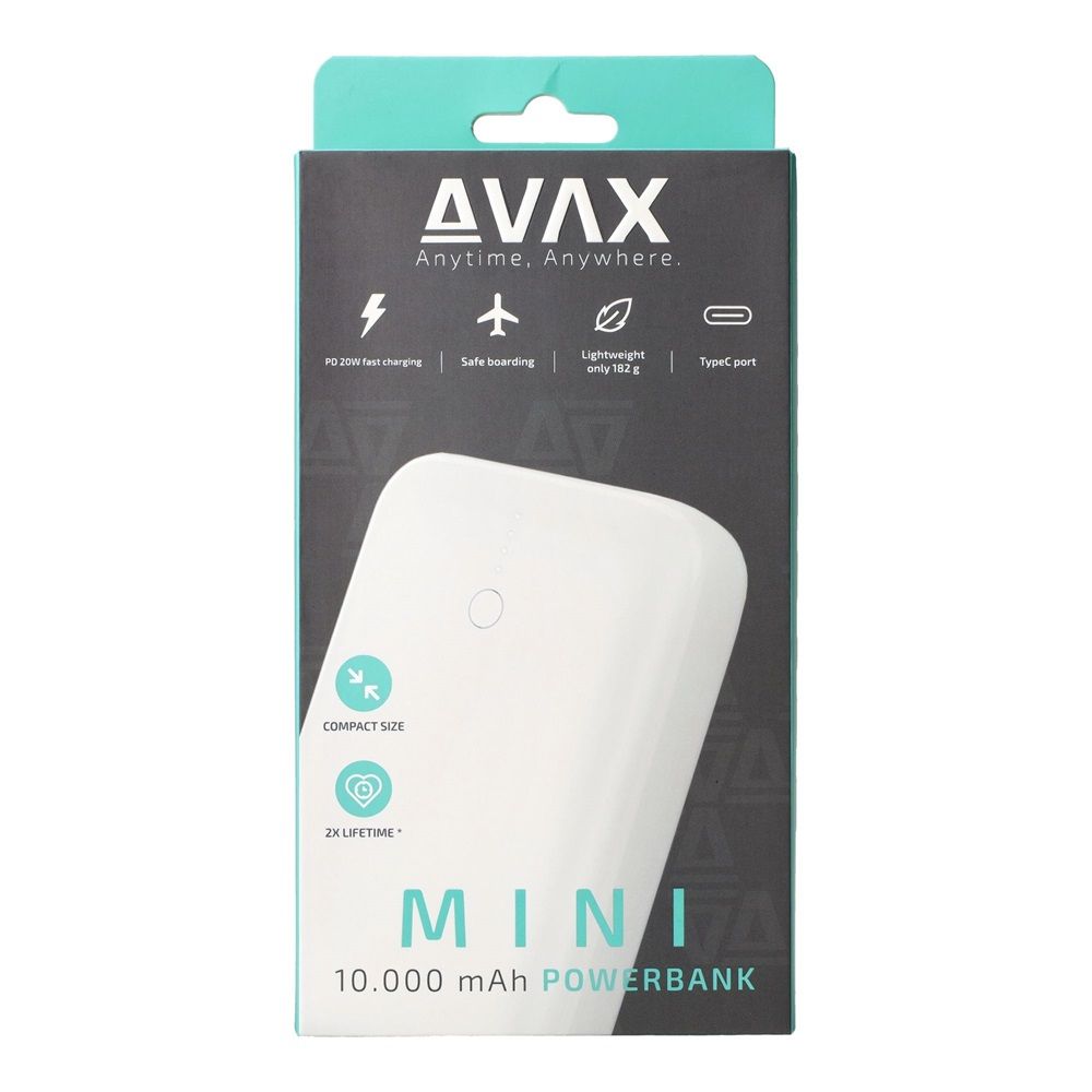 Avax PB105W MINI 10000mAh PowerBank White