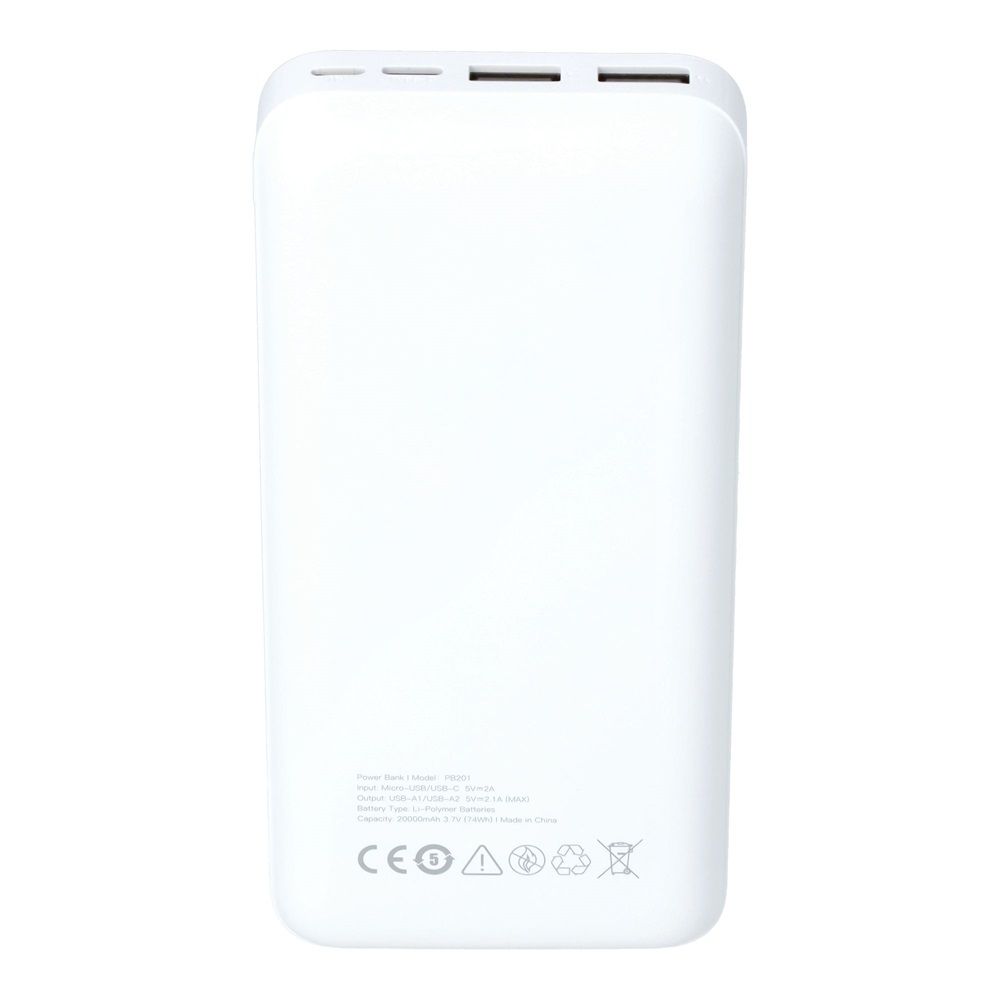 Avax PB201W LIGHTY 20000mAh PowerBank White