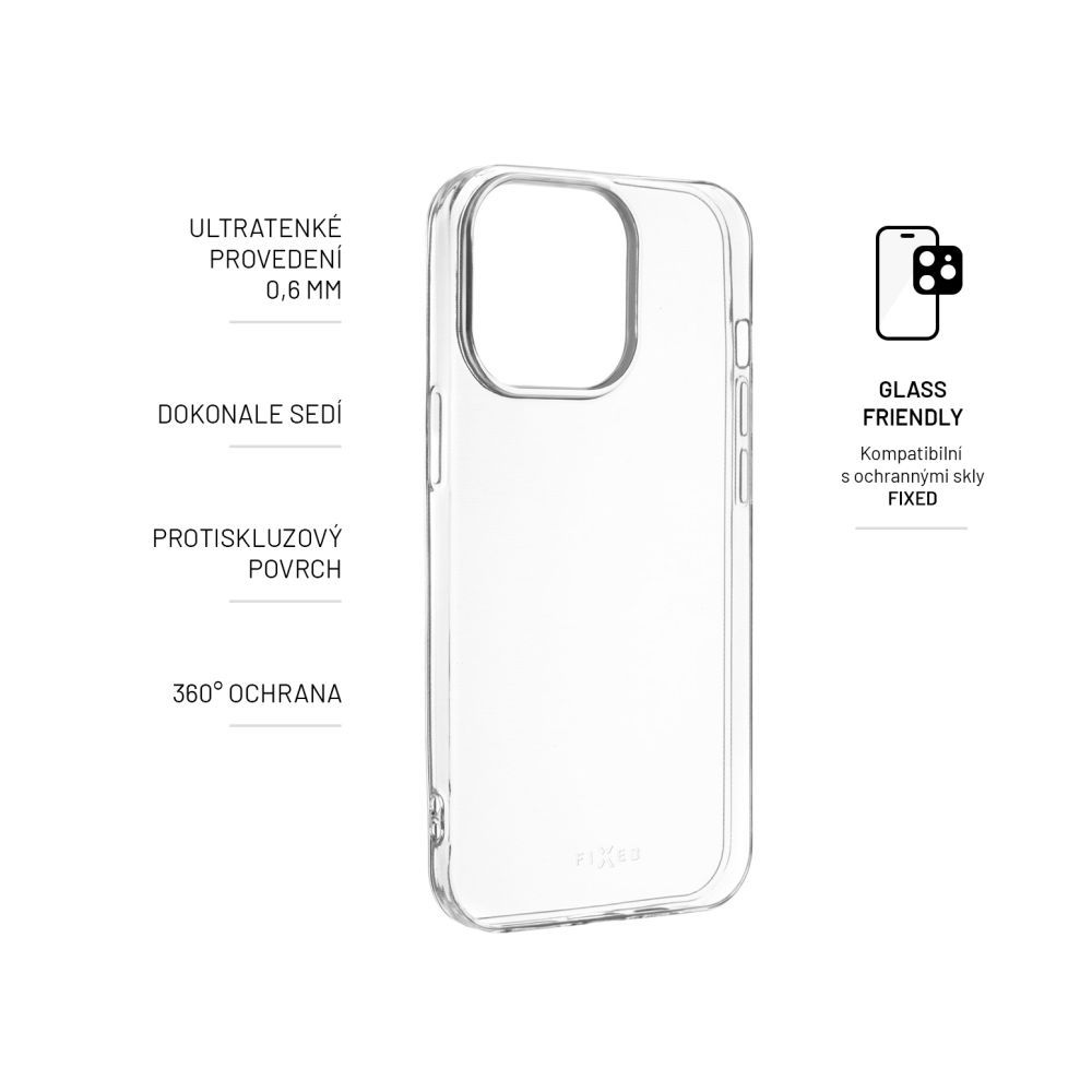 FIXED TPU Skin for Apple iPhone 15, clear