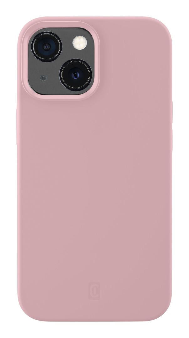 FIXED Protective silicone cover Cellularline Sensation for Apple iPhone 13 Mini, old pink