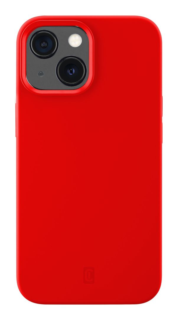 FIXED Protective silicone cover Cellularline Sensation for Apple iPhone 13 Mini, red