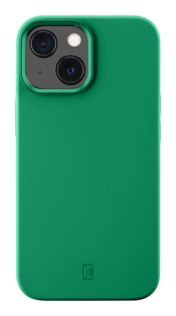 FIXED Protective silicone cover Cellularline Sensation for Apple iPhone 13, green