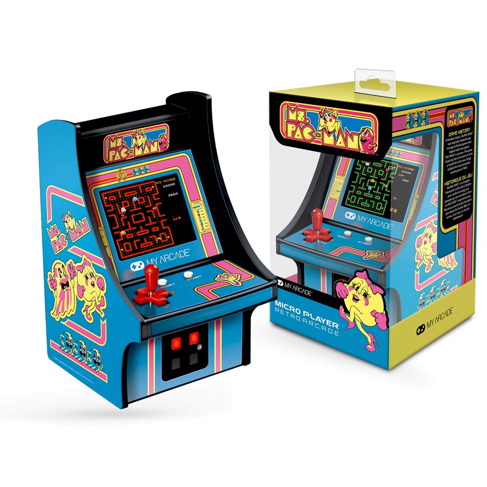 MY ARCADE Ms. Pac-Man Micro Player Hordozható