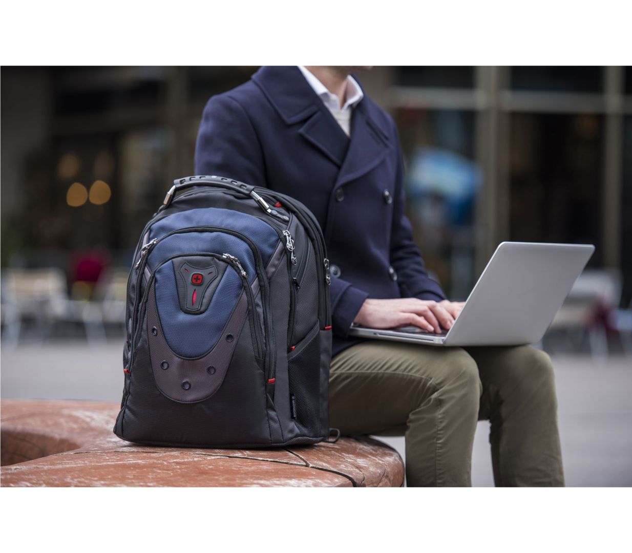 Wenger 17'' Laptop Backpack with Tablet Pocket Blue