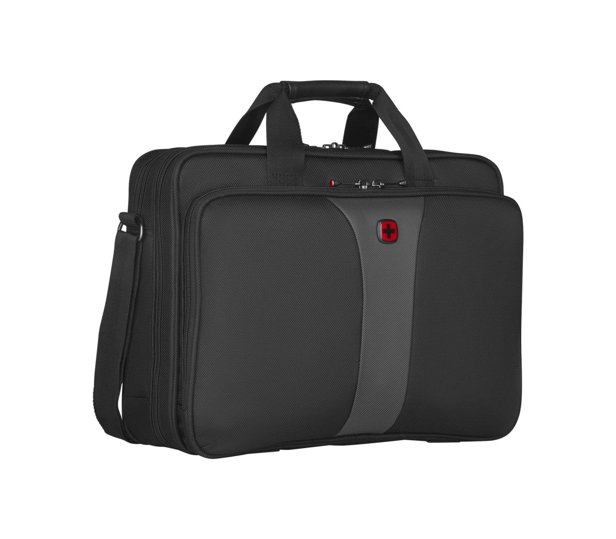 Wenger 16'' Double-Gusset Laptop Briefcase Black