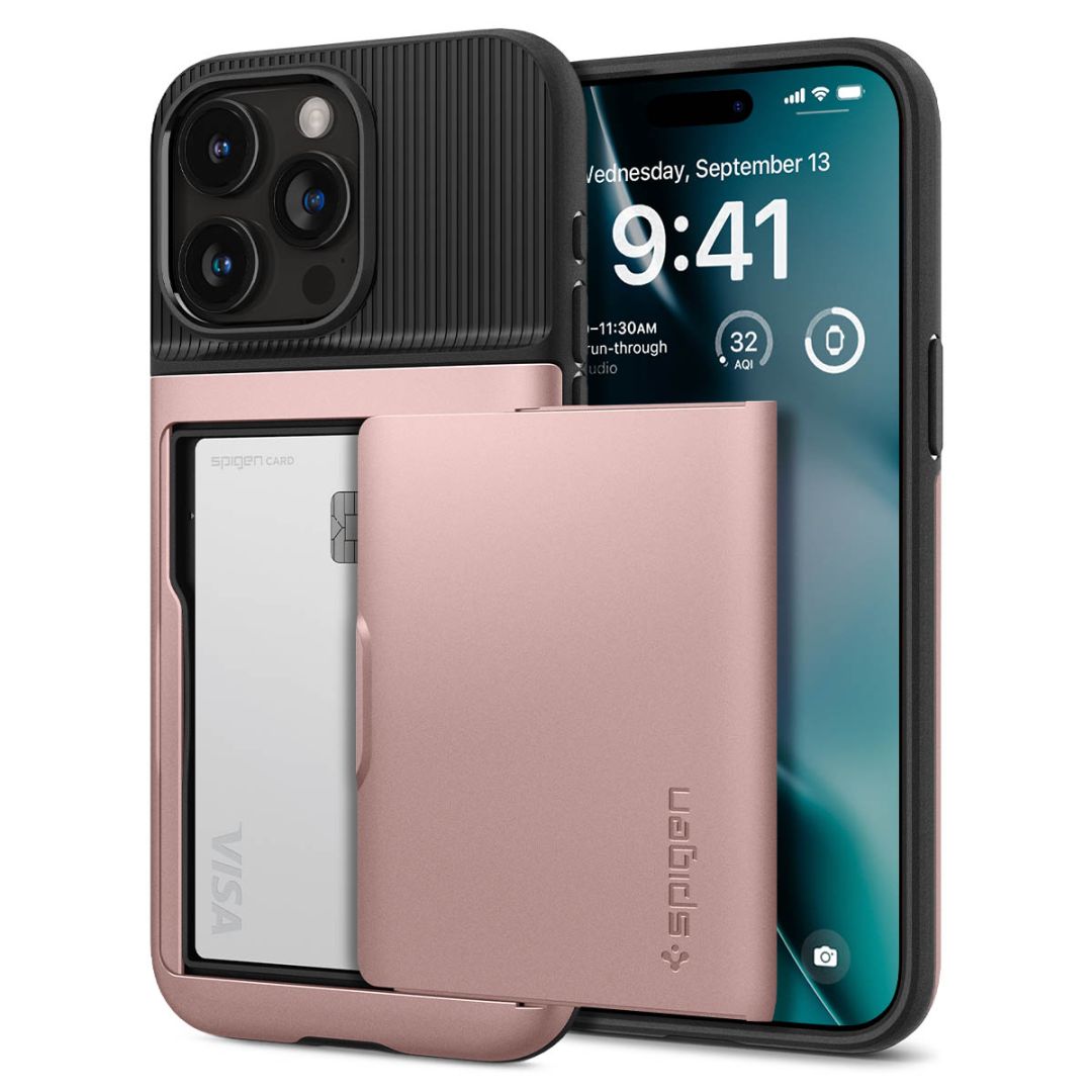 Spigen iPhone 15 Pro Max Case Slim Armor CS Rose Gold