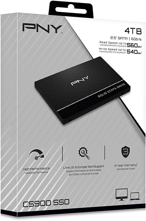 PNY 4TB 2,5" SATA3 CS900