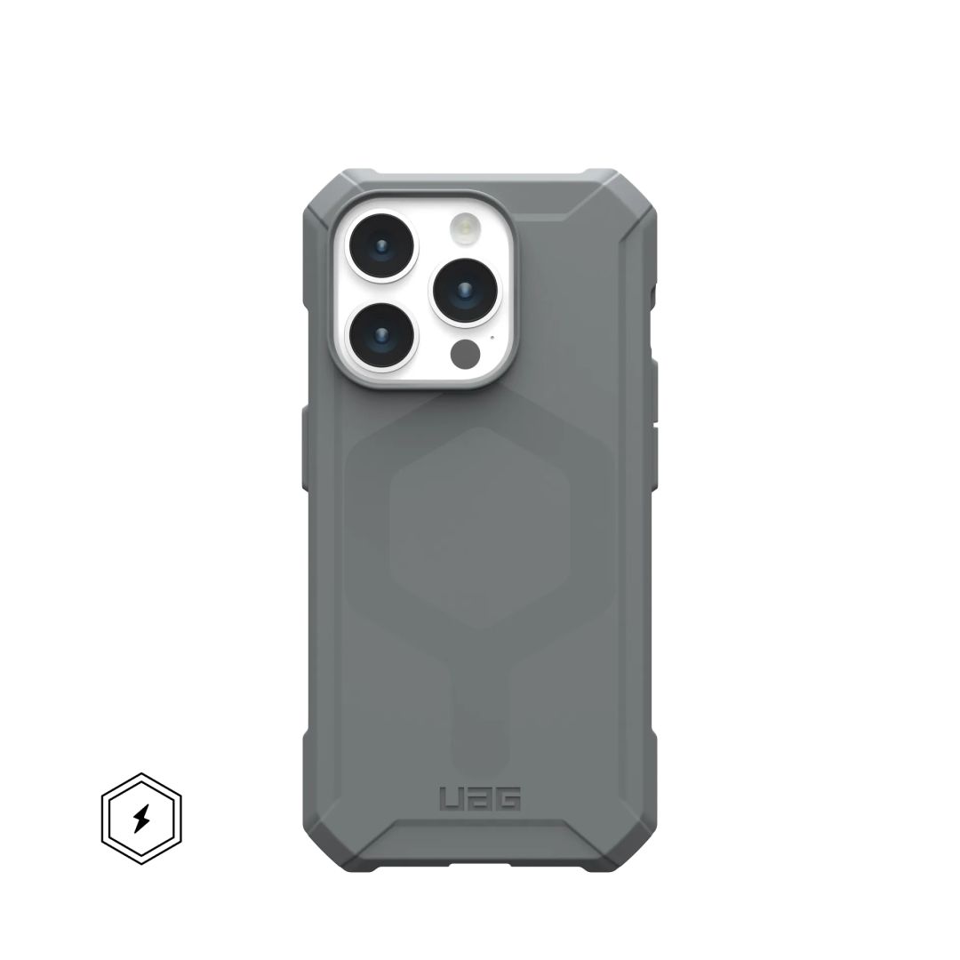 UAG Essential Armor case for MagSafe iPhone 15 Pro Silver