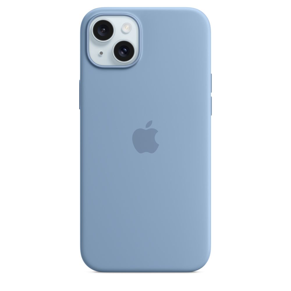 Apple iPhone 15 Plus Silicone Case with MagSafe Winter Blue