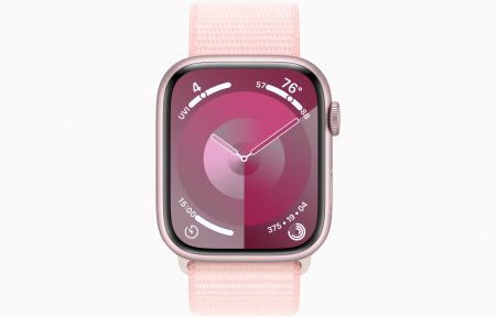 Apple Watch S9 Cellular 45mm Pink Alu Case with Light Pink Sport Loop