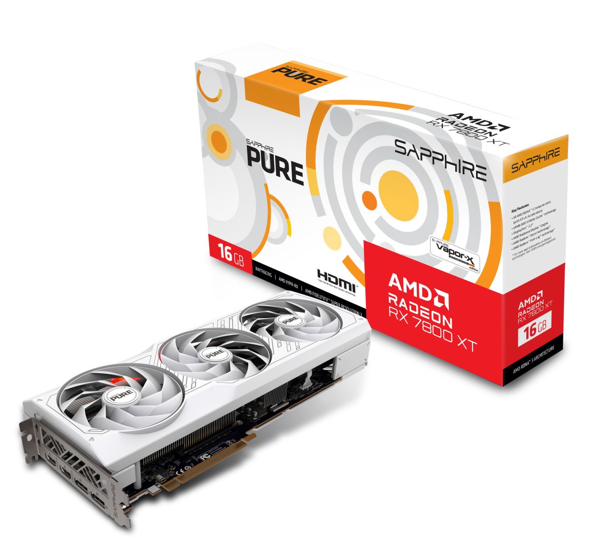 Sapphire Radeon RX 7800XT 16GB DDR6 Pure Gaming OC