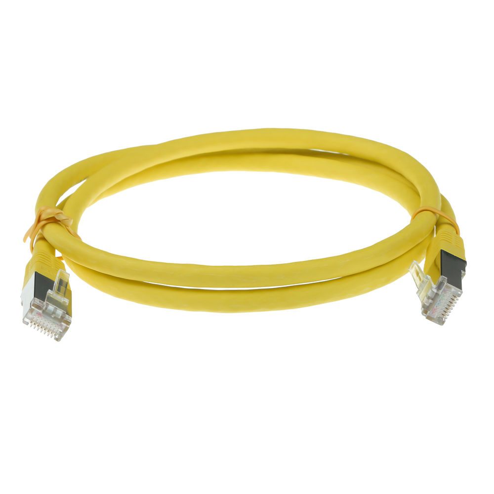 ACT CAT5E F-UTP Patch Cable 0,5m Yellow