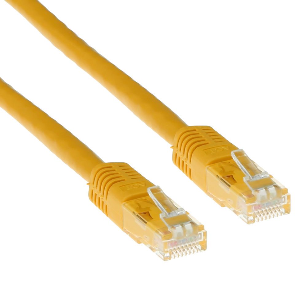 ACT CAT6 U-UTP Patch Cable 0,5m Yellow