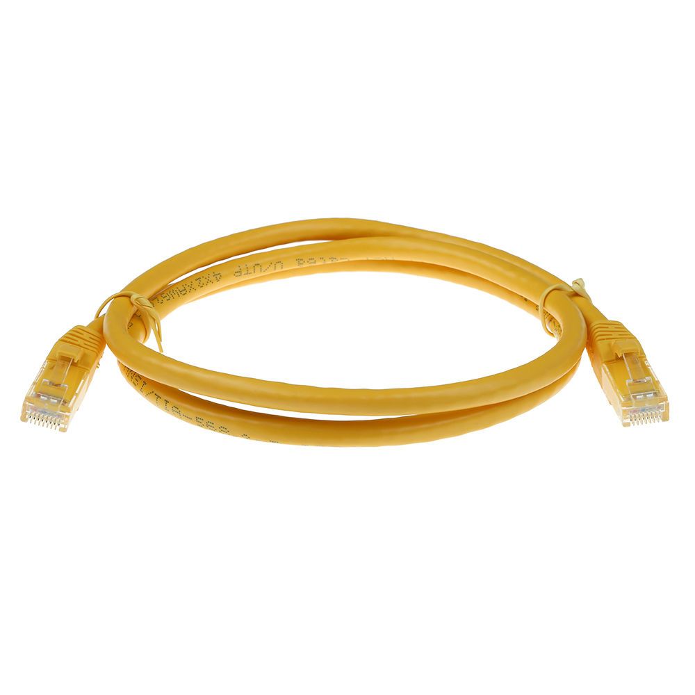 ACT CAT6A U-UTP Patch Cable 0,5m Yellow