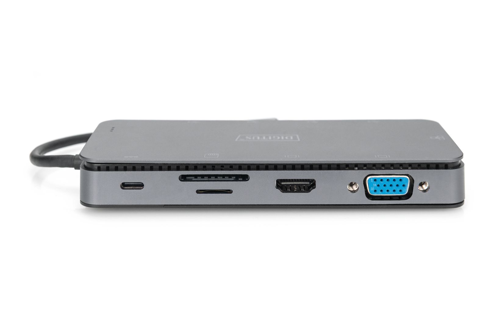 Digitus 11-Port USB-C Docking Station with SSD Enclosure Grey