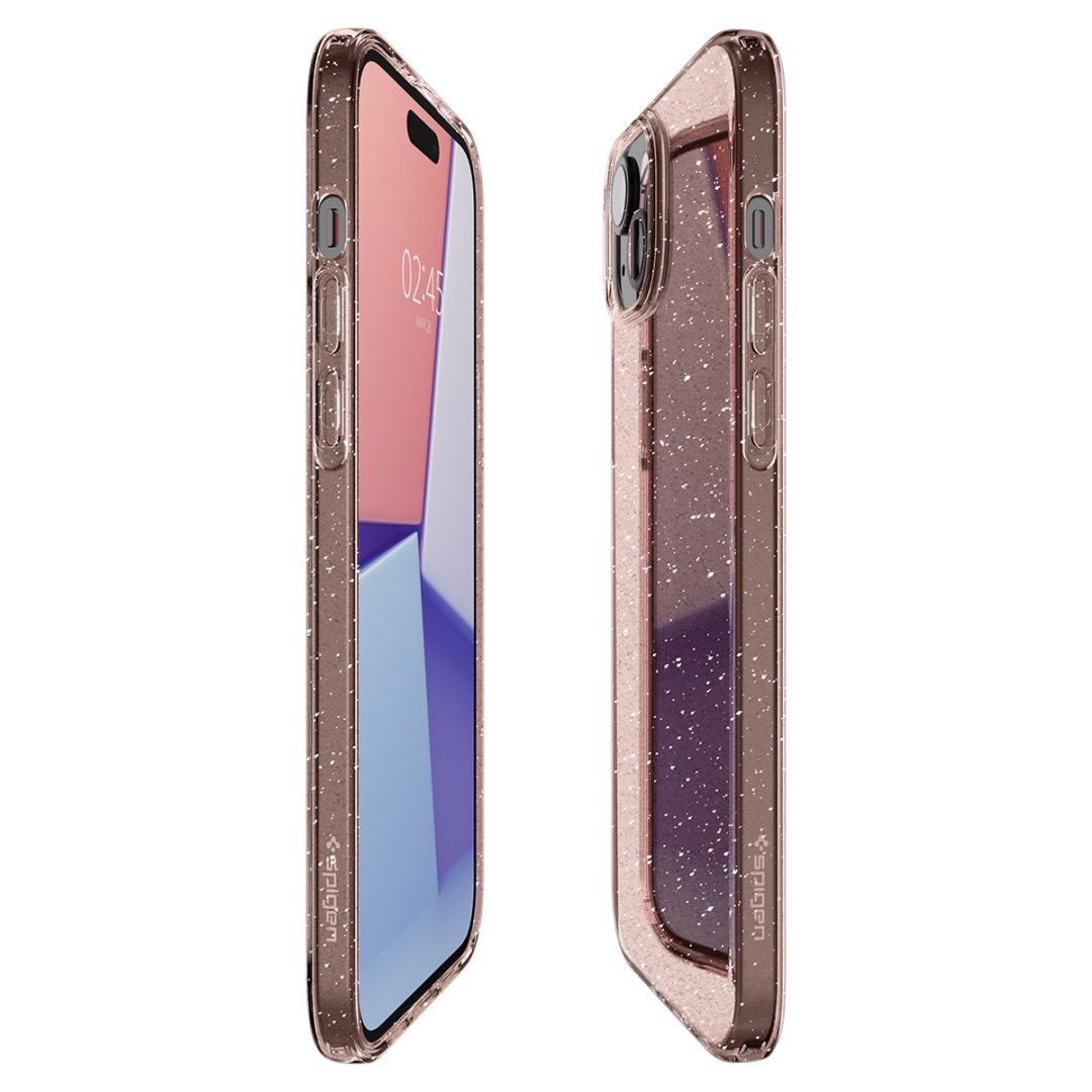 Spigen iPhone 15 Plus Liquid Crystal Glitter Rose Quartz