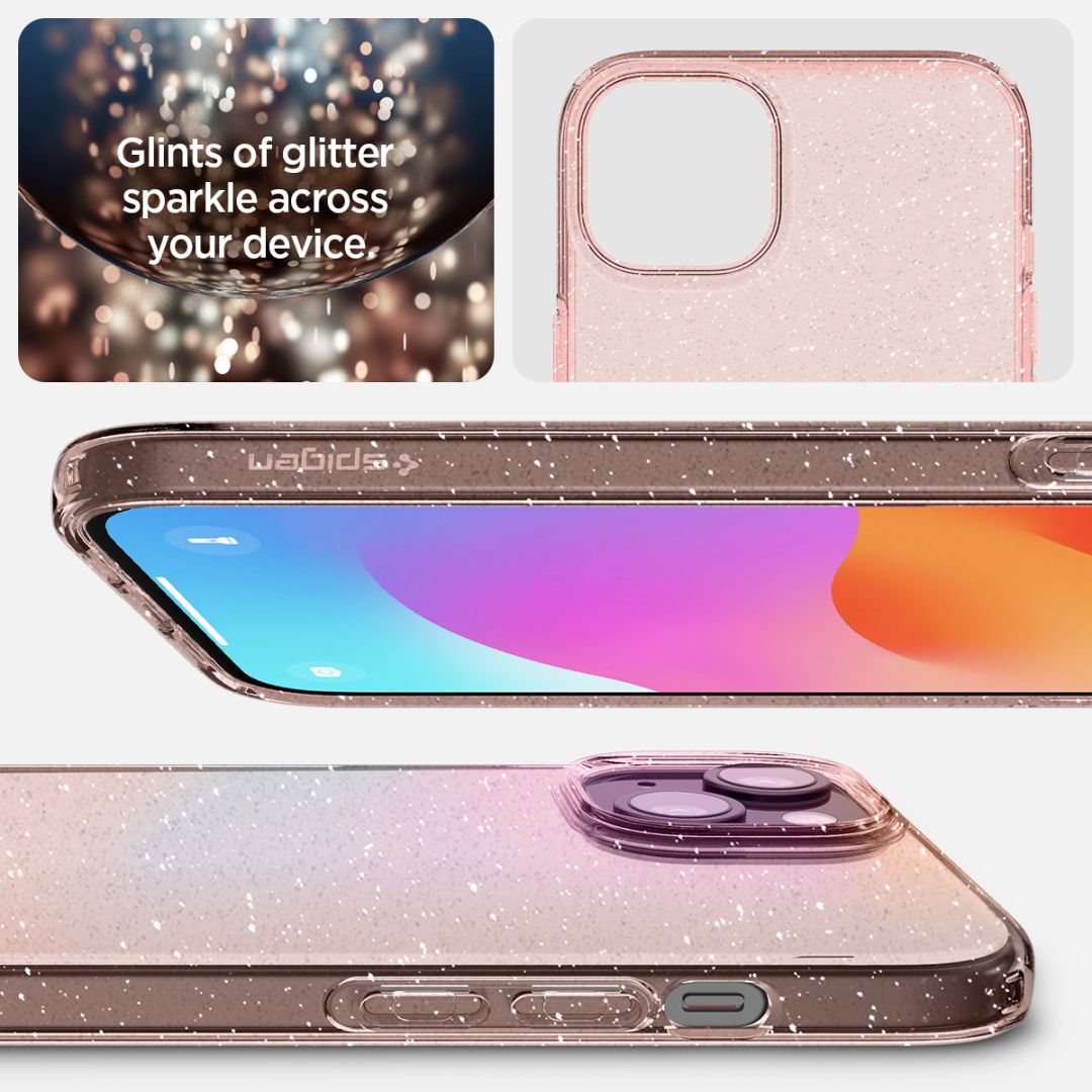 Spigen iPhone 15 Plus Liquid Crystal Glitter Rose Quartz