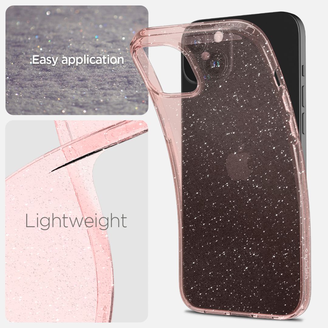 Spigen iPhone 15 Plus Liquid Crystal Glitter Rose Quartz