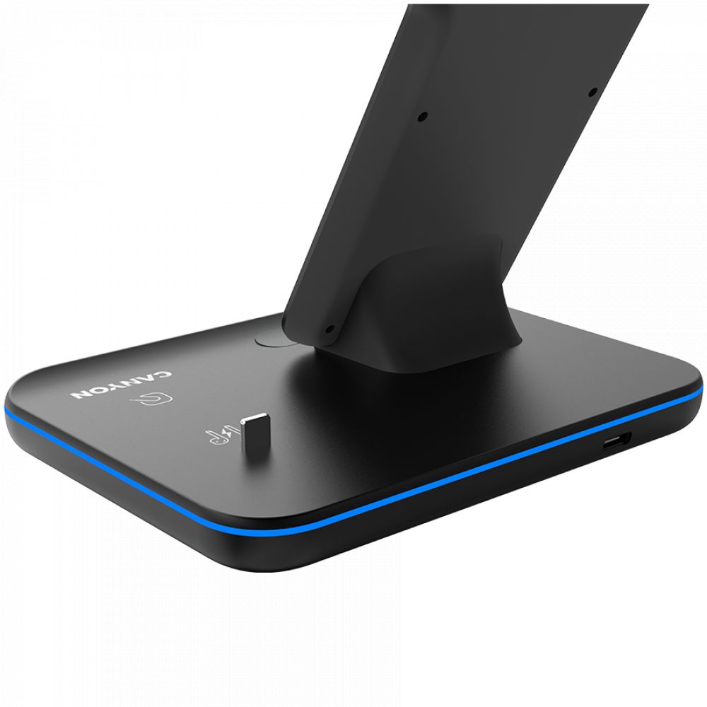 Canyon WS-302 3-in-1 Wireless Charging Station Black