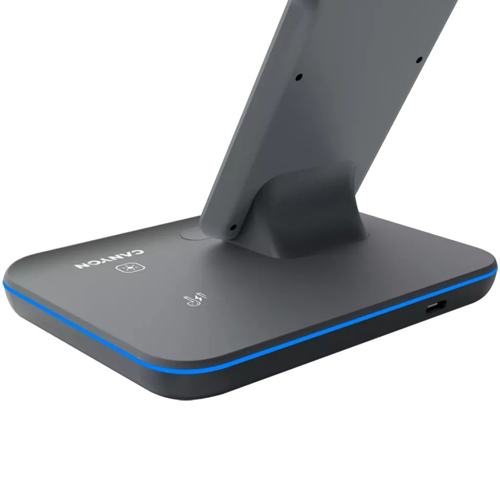 Canyon WS-303 3-in-1 Wireless Charging Station Dark Grey