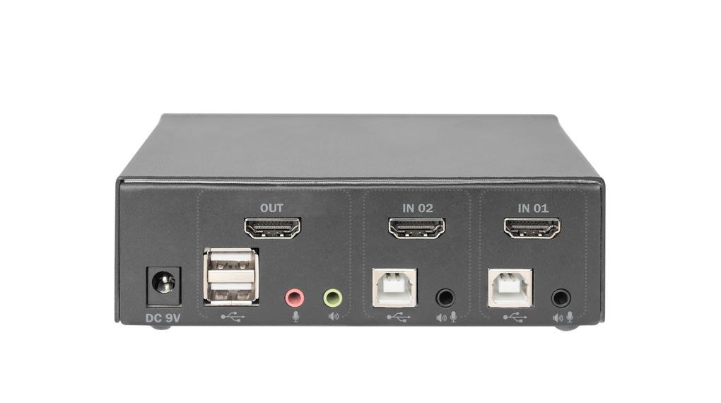 Digitus KVM Switch 2 Port HDMI Single Display 4K