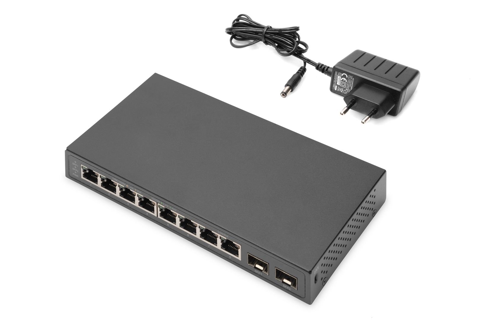 Digitus Digitus 8-Port Gigabit + 2 Gigabit SFP Ethernet Switch