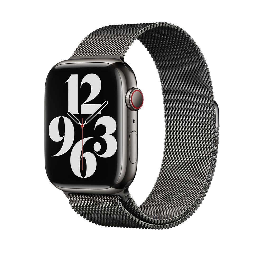 Apple Apple Watch 45mm Band: Milanese Loop Graphite