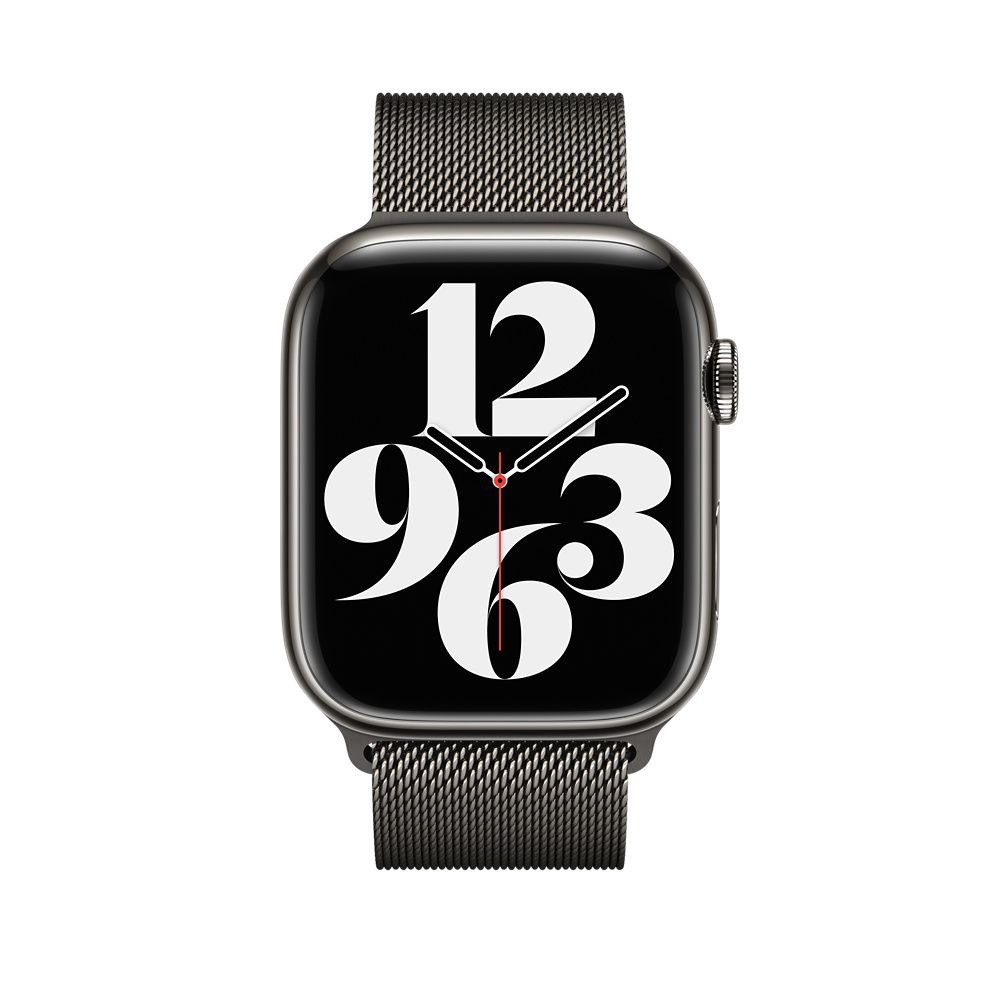 Apple Apple Watch 45mm Band: Milanese Loop Graphite