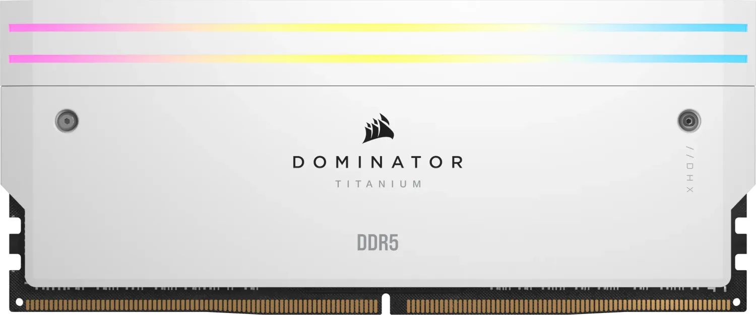 Corsair 32GB DDR5 6000MHz Kit(2x16GB) Dominator Titanium RGB White