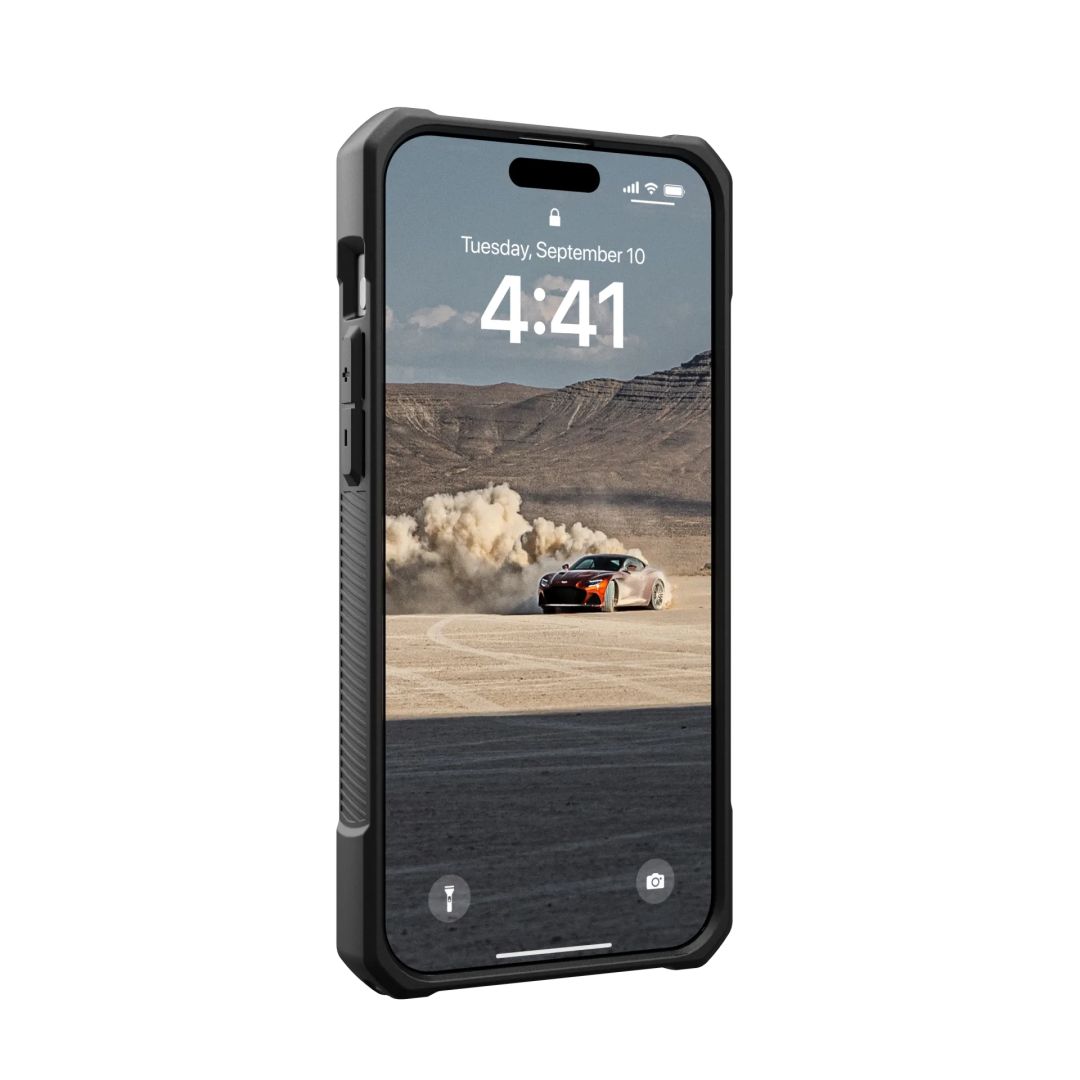 UAG Monarch case for iPhone 15 Pro Max Kevlar Elemental Green