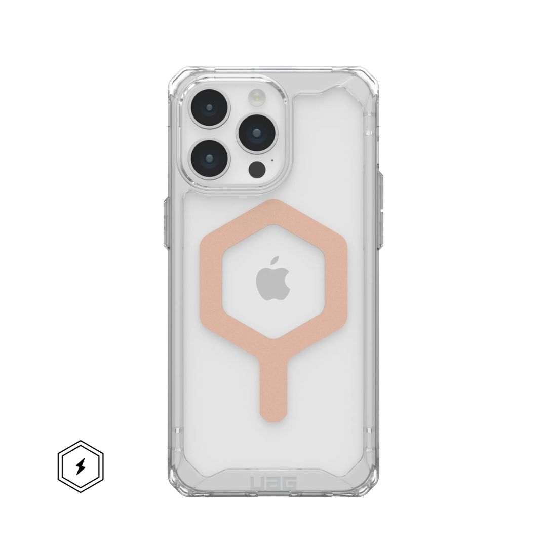 UAG Plyo case for MagSafe iPhone 15 Pro Max Ice/Rose Gold