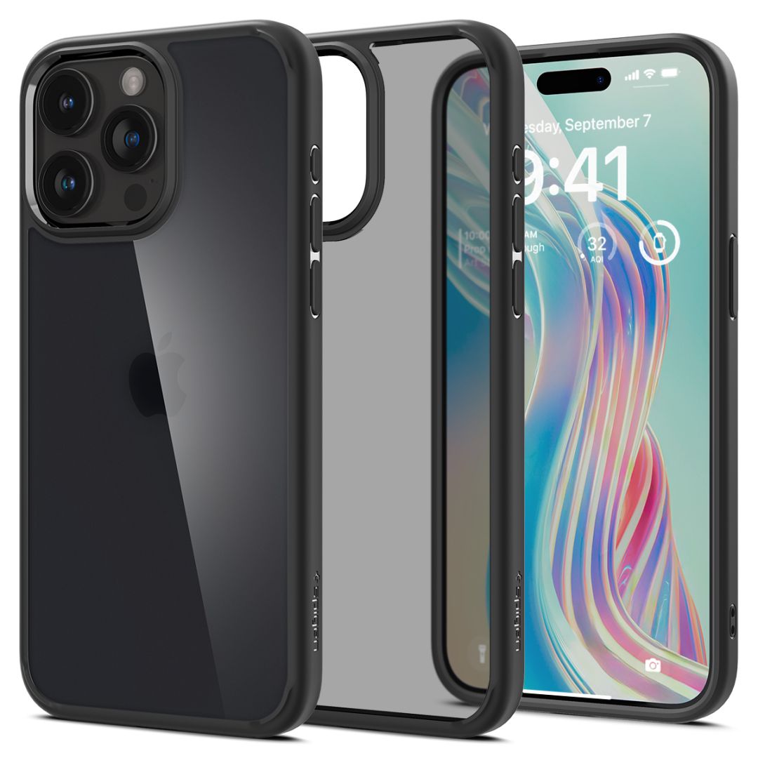 Spigen iPhone 15 Pro Max Case Ultra Hybrid Frost Black