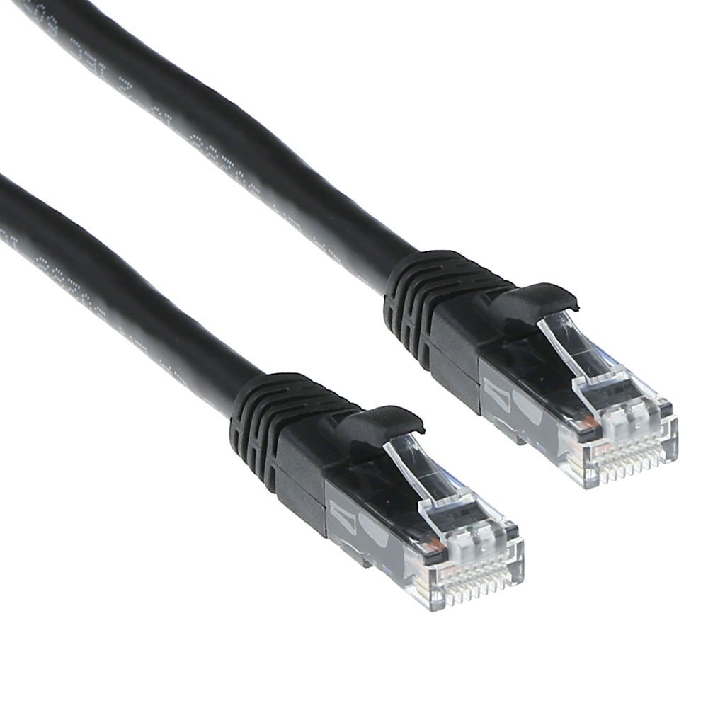 ACT CAT6 U-UTP Patch Cable 1m Black