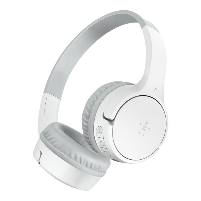 Belkin SoundForm Mini Wireless Bluetooth Headphones for Kids White