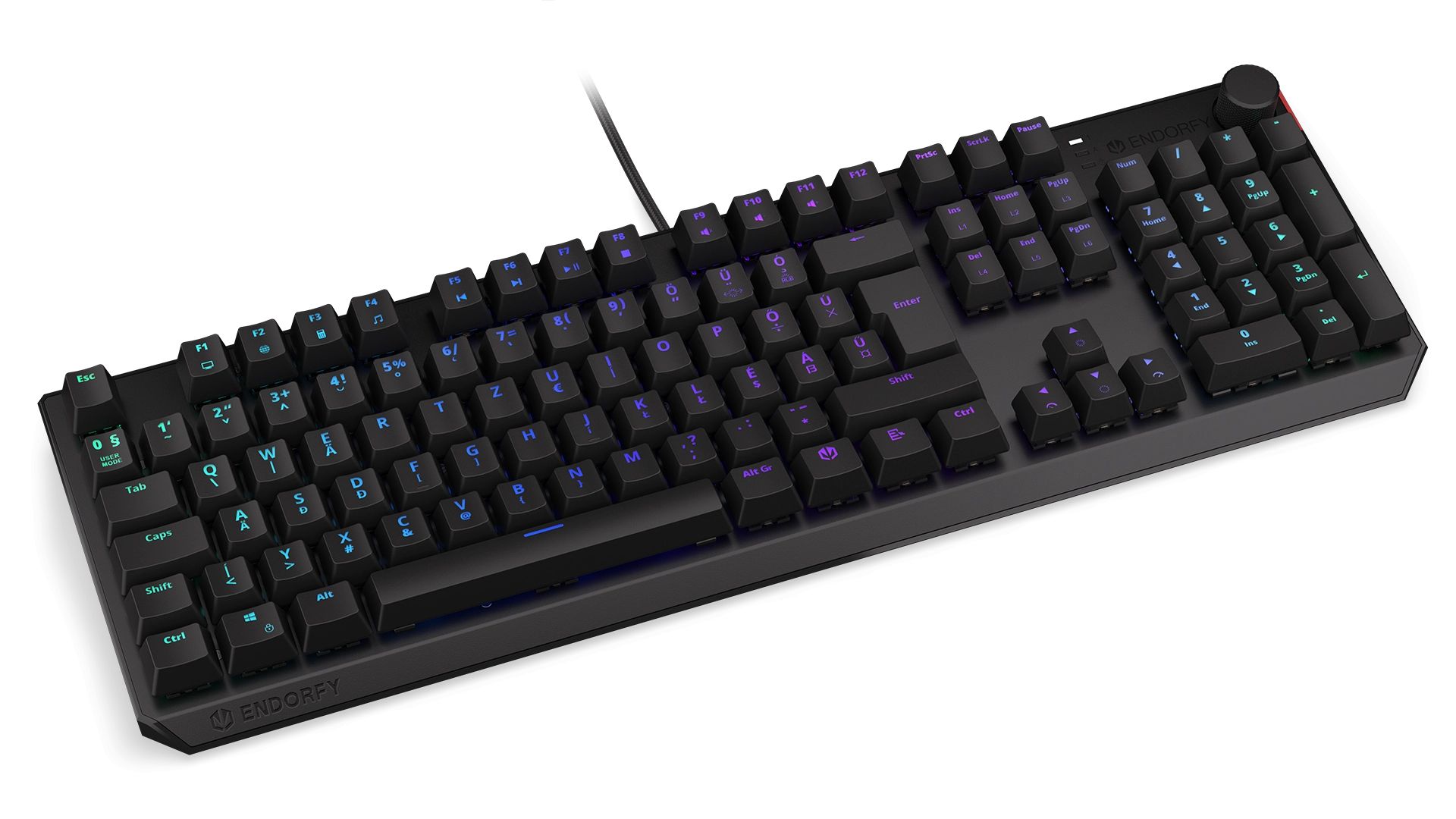 Endorfy Thock Kailh Brown Switch RGB Gaming Mechanical Keyboard HU