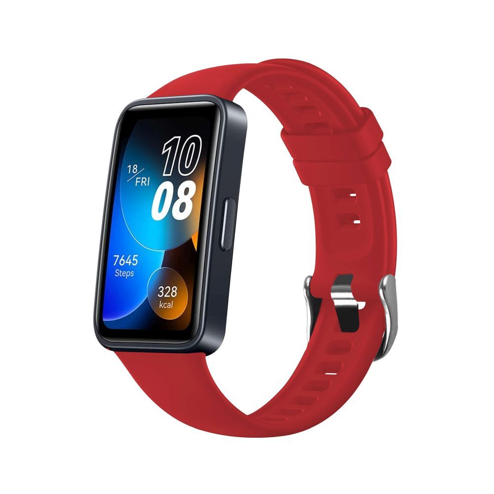 FIXED Silicone Strap for Huawei Band 8, red