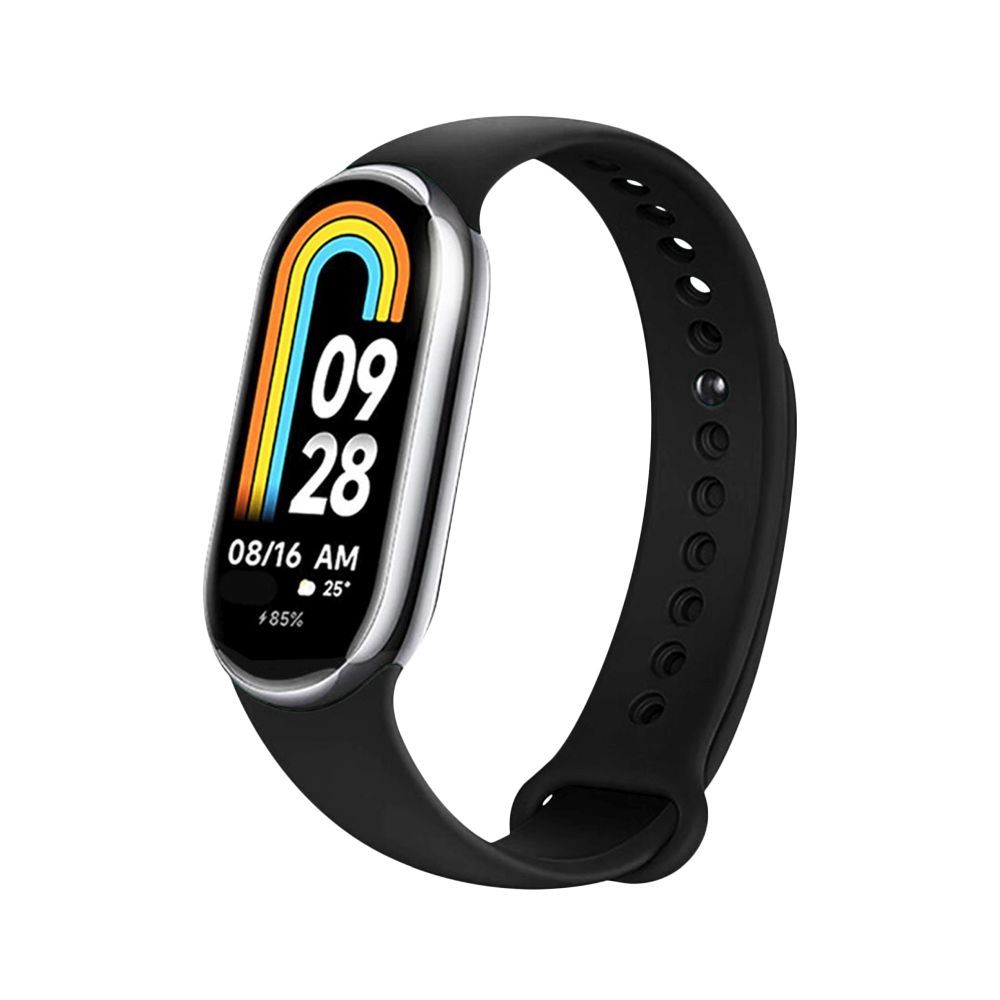 FIXED Silicone Strap for Xiaomi Mi Band 8, black