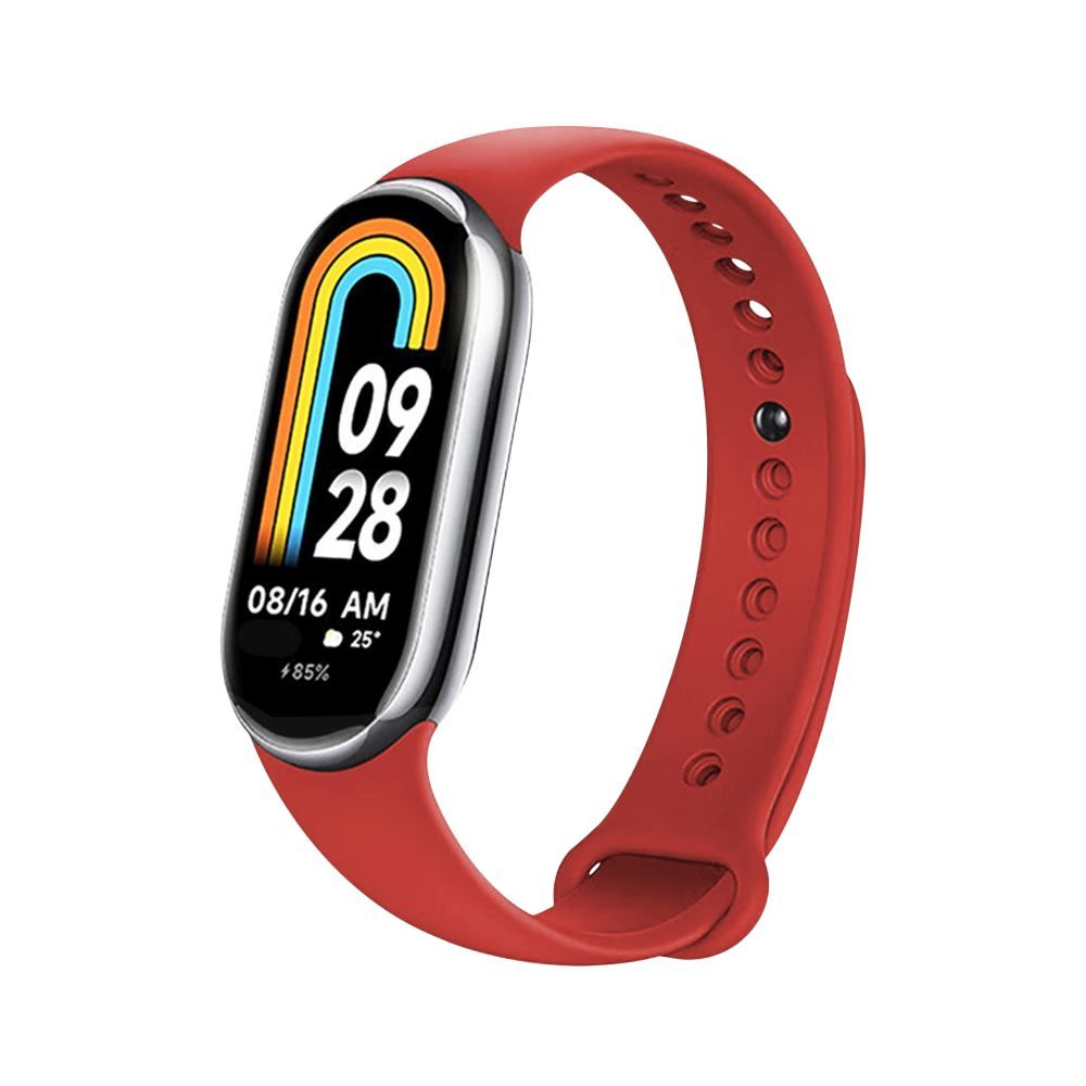 FIXED Silicone Strap for Xiaomi Mi Band 8, red